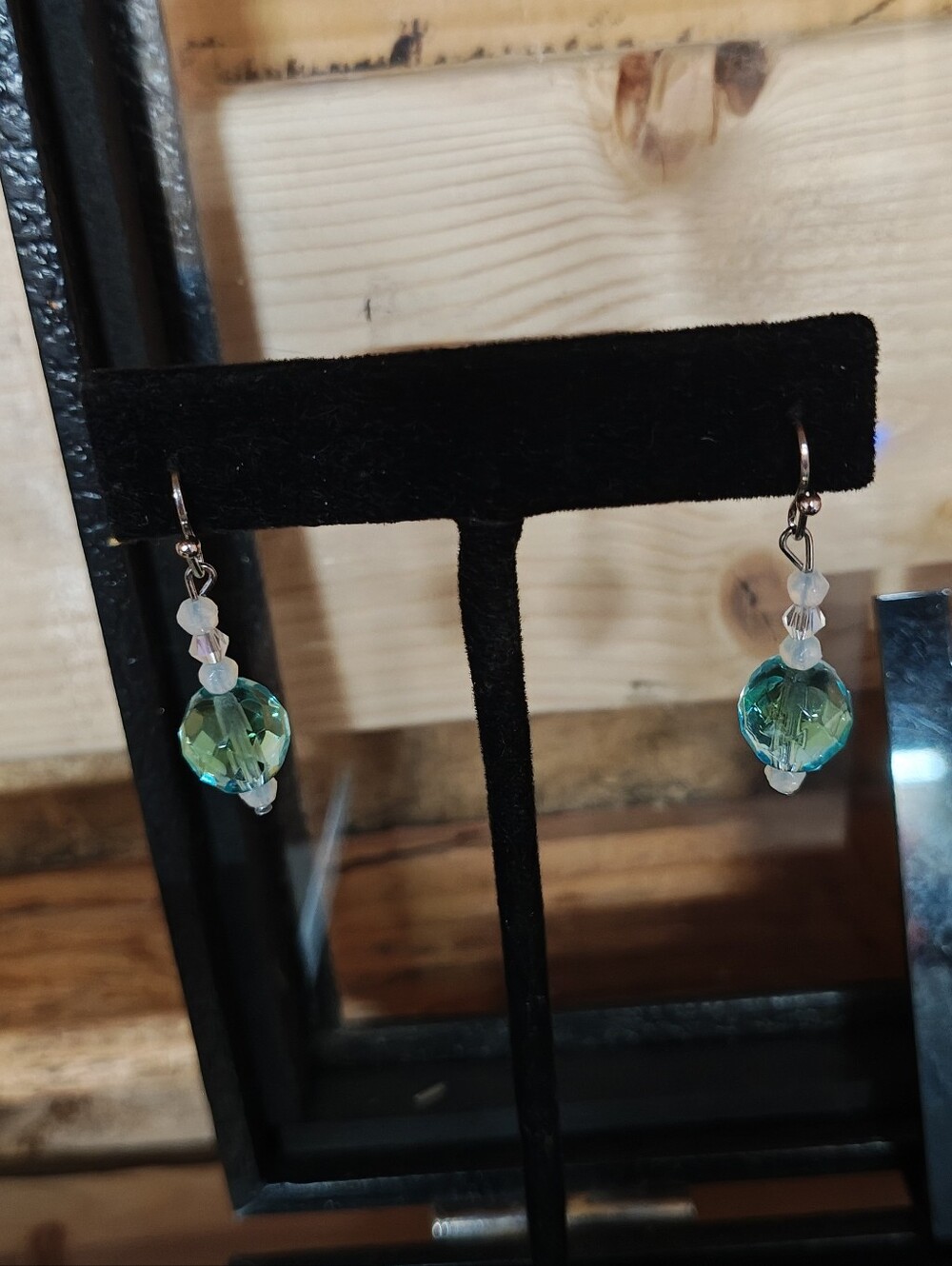 Gorgeous Uranium Glass Earrings